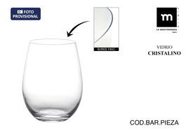 La Mediterranea Vaso "Cares" Md 580 cc Medidas Boca 7.2x12.3 cm (36 Unidades)