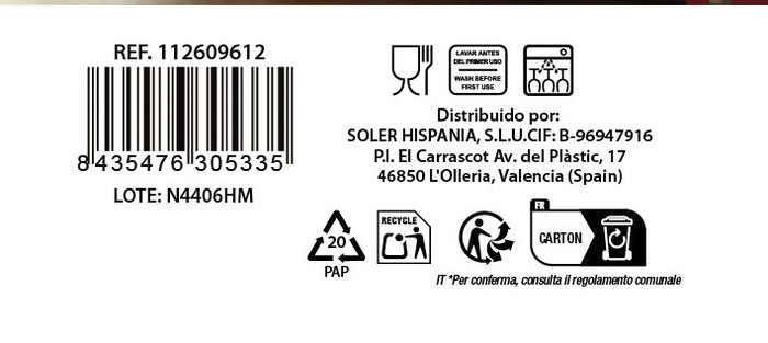 La Mediterranea Vaso CARES 580cc