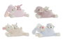 DKD Home Decor Peluche de Animales Surtido de 4 Unidades