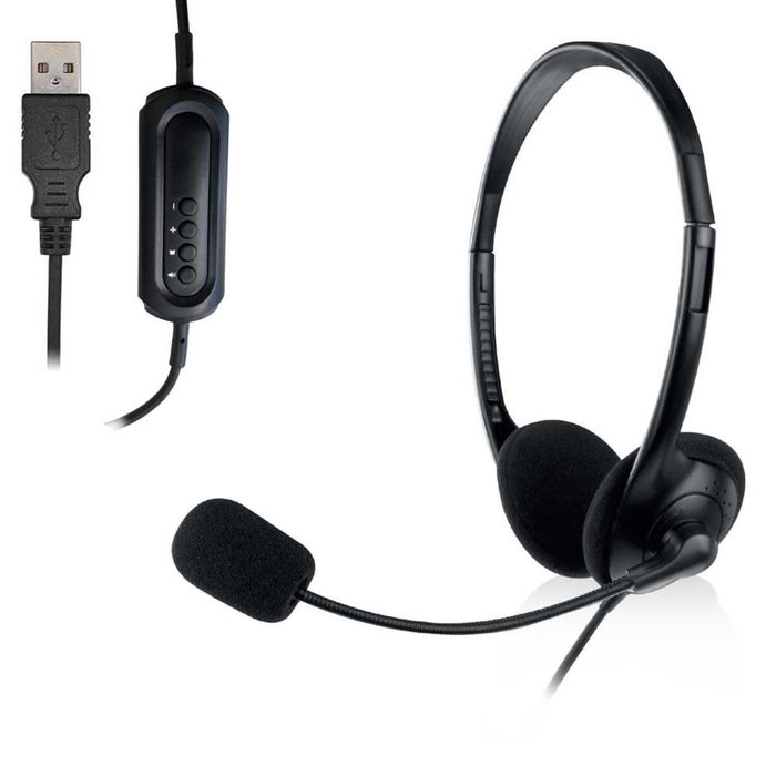 Ewent EW3568 Auricular USB con Micrófono
