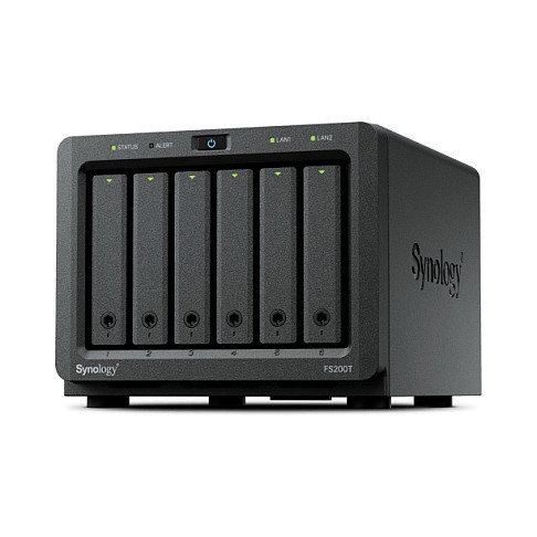 Synology FS200T NAS de escritorio con 6 bahías para 2,5 pulg, Intel Celeron J4125 y 4 GB RAM Synology FS200T NAS de escritorio con 6 bahías para 2,5 pulg, Intel Celeron J4125 y 4 GB RAM