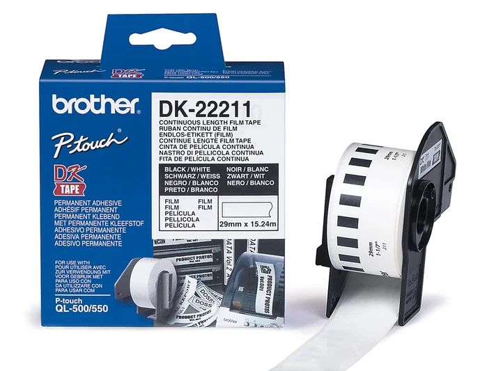 Brother DK-22211 Cinta Continua Blanca 29mm x 15,24m Brother DK-22211 Cinta Continua Blanca 29mm x 15,24m