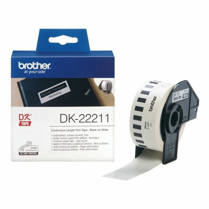 Brother DK-22211 Cinta Continua Blanca 29mm x 15,24m Brother DK-22211 Cinta Continua Blanca 29mm x 15,24m