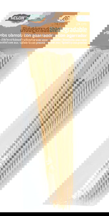 Algon Set-20 Pincho Bambú Agarrador 24 cm (24 Unidades)