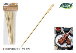 Algon Set-20 Pincho Bambú Agarrador 24 cm (24 Unidades)
