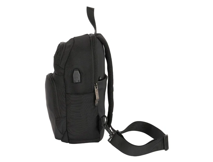 Safta Mini Mochila Business Hombrera para Tablet 11'' con USB - Black