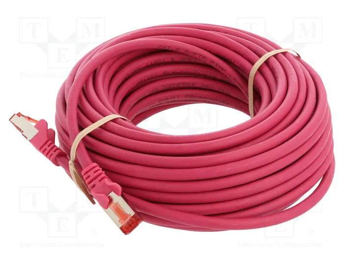GOOBAY Patch Cord S/FTP Cat 6 RJ45 15m Rosa GOOBAY Patch Cord S/FTP Cat 6 RJ45 15m Rosa