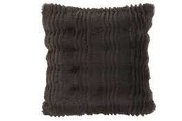 DKD Home Decor Cojín de Poliéster Marrón 45x8x45 cm