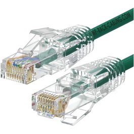 Wp european cabling solution Cable de red Slim Cat. 6A U/UTP 0,5m Verde