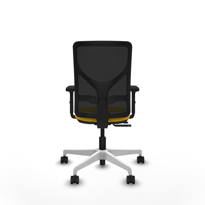 PIQUERAS Y CRESPO Silla de oficina Motilla Amarillo/Negro con mecanismo Sincro/Traslack