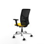 PIQUERAS Y CRESPO Silla de oficina Motilla Amarillo/Negro con mecanismo Sincro/Traslack