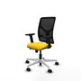 PIQUERAS Y CRESPO Silla de oficina Motilla Amarillo/Negro con mecanismo Sincro/Traslack