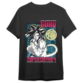 TOEI ANIMATION Camiseta Dragon Ball GT - Goku Super Saiyan 4 Adulto, 100% Algodón 165gr, Talla 2XL