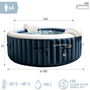 Intex Jacuzzi Puresoa Burbujas plus 795 Litros Redondo 196x71 cm PVC