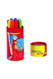 GIOTTO Bote 10 super rotuladores Be-Be con punta gruesa