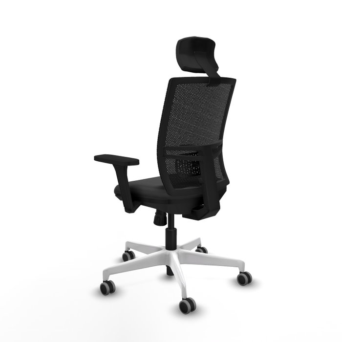 PIQUERAS Y CRESPO Silla de oficina Yunquera con Mecanismo Sincro Gris y Negro