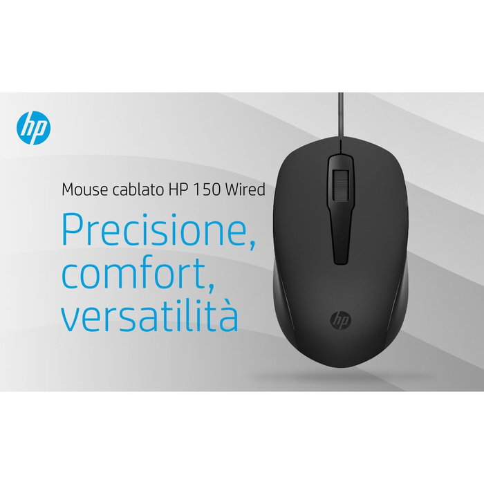 HP Ratón Óptico 150 Negro