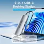 Vention Hub USB-C Multipuerto TQMHB 1xHDMI 4K 2xUSB-A 1xUSB-C 1xJack 3.5mm 1xRJ45 1xUSB-C PD 1xLector Tarjetas Gris