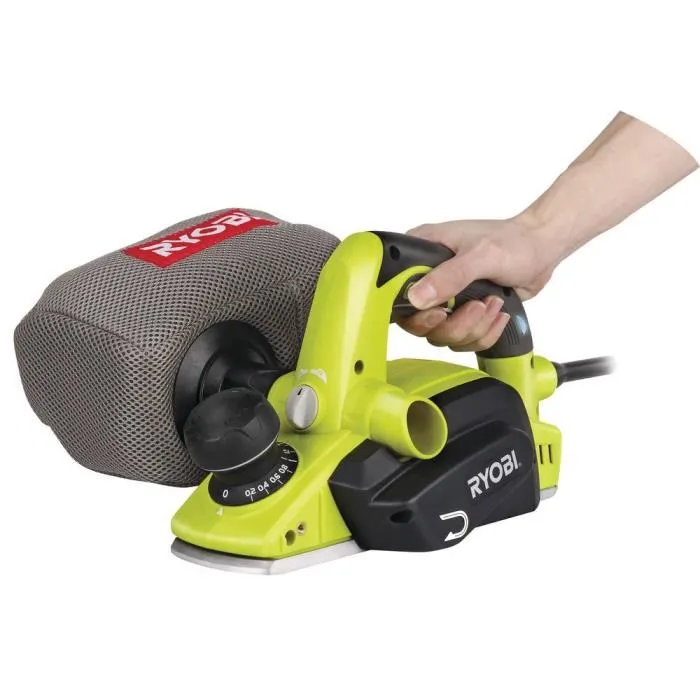 Ryobi Cepilladora 600W - 82 mm - Cepillo Eléctrico con Guía Lateral y Bolsa de Polvo Ryobi Cepilladora 600W - 82 mm - Cepillo Eléctrico con Guía Lateral y Bolsa de Polvo