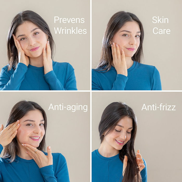 Inde Almohada Cervical Antiarrugas con Funda de Satén (4 Unidades) Inde Almohada Cervical Antiarrugas con Funda de Satén (4 Unidades)