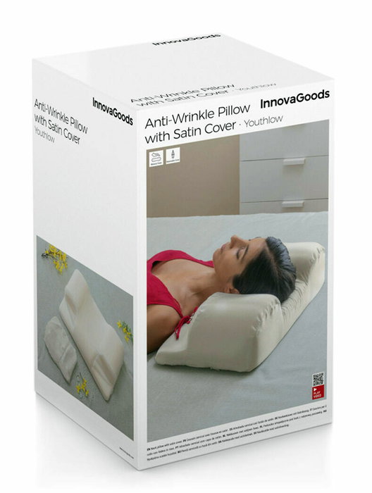 Inde Almohada Cervical Antiarrugas con Funda de Satén (4 Unidades) Inde Almohada Cervical Antiarrugas con Funda de Satén (4 Unidades)