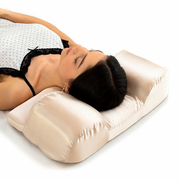 Inde Almohada Cervical Antiarrugas con Funda de Satén (4 Unidades) Inde Almohada Cervical Antiarrugas con Funda de Satén (4 Unidades)
