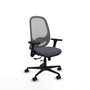 PIQUERAS Y CRESPO Silla de oficina Cilanco Gris con Brazos 3D