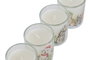 DKD Home Decor Vela Cristal Cera Parafina 5x5x6 70g, Pack de 4