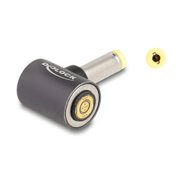 DeLOCK Adaptador de cable de carga para portátil HP de 4,8 x 1,7 mm a conector magnético de 8 pines