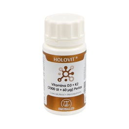 Equisalud Holovit Vitamina D3 2.000 UI + K2 60 mcg 50 Perlas