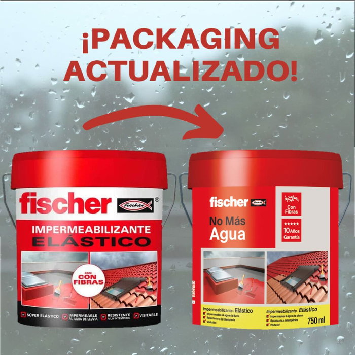 Fischer Impermeabilizante Rojo con Fibras 750 ml Fischer Impermeabilizante Rojo con Fibras 750 ml