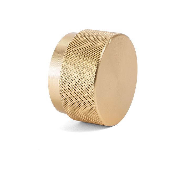 Viefe Pomo Aluminio Modelo Graf Big Negro Cepillado Diámetro 38mm / 50mm