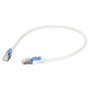 EFB Elektronik Patchkabel Cat.6A S/FTP Blanco 0,5m