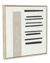 DKD Home Decor Set de 4 Cuadros sobre Lienzo Pintados a Mano Beige y Moka 40x39,5 cm