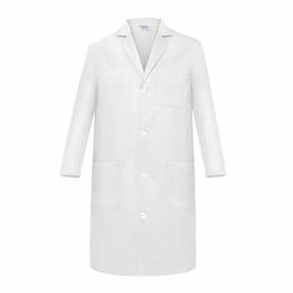 Duver Bata Caballero Manga Larga Vesín P36 Tergal Varios Colores Talla 48-64 Blanco Talla 50