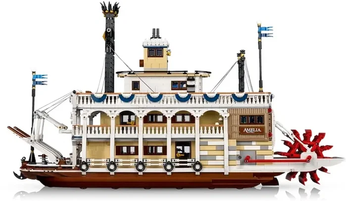 LEGO Ideas 21356 Barco de vapor del río Misisipi - Set de construcción para adultos