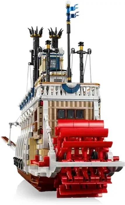 LEGO Ideas 21356 Barco de vapor del río Misisipi - Set de construcción para adultos