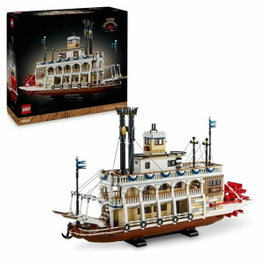 LEGO Ideas 21356 Barco de vapor del río Misisipi - Set de construcción para adultos