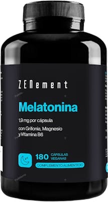 ZENEMENT Melatonina con Griffonia, Magnesio y Vitamina B6 - 180 Cápsulas, Ayuda a Conciliar el Sueño, Vegano ZENEMENT Melatonina con Griffonia, Magnesio y Vitamina B6 - 180 Cápsulas, Ayuda a Conciliar el Sueño, Vegano