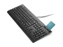 Lenovo Smartcard II Wired Keyboard - Teclado Oficina USB Español (106 Teclas, Lector de Tarjeta Inteligente, Plunger Switch, Negro, 100%, 2m Cable)