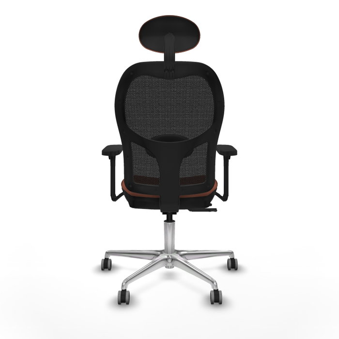 PIQUERAS Y CRESPO Silla de oficina Jorquera con mecanismo Sincro/Traslack, Marrón y Negro