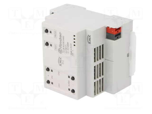 FINDER Atenuador KNX para raíl DIN 30VDC 2 canales 400W
