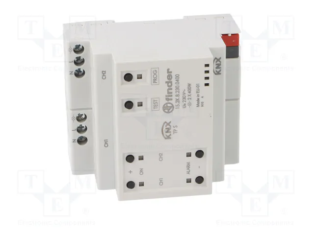 FINDER Atenuador KNX para raíl DIN 30VDC 2 canales 400W