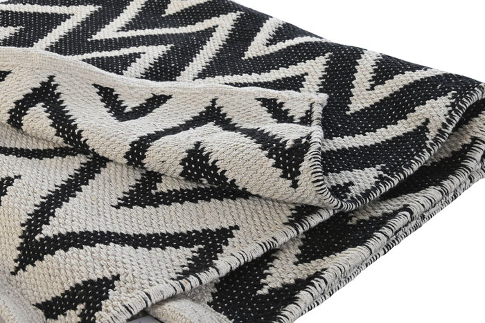 DKD Home Decor Alfombra Algodón Zigzag Bicolor 120x180 cm DKD Home Decor Alfombra Algodón Zigzag Bicolor 120x180 cm