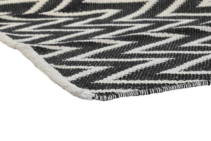 DKD Home Decor Alfombra Algodón Zigzag Bicolor 120x180 cm DKD Home Decor Alfombra Algodón Zigzag Bicolor 120x180 cm