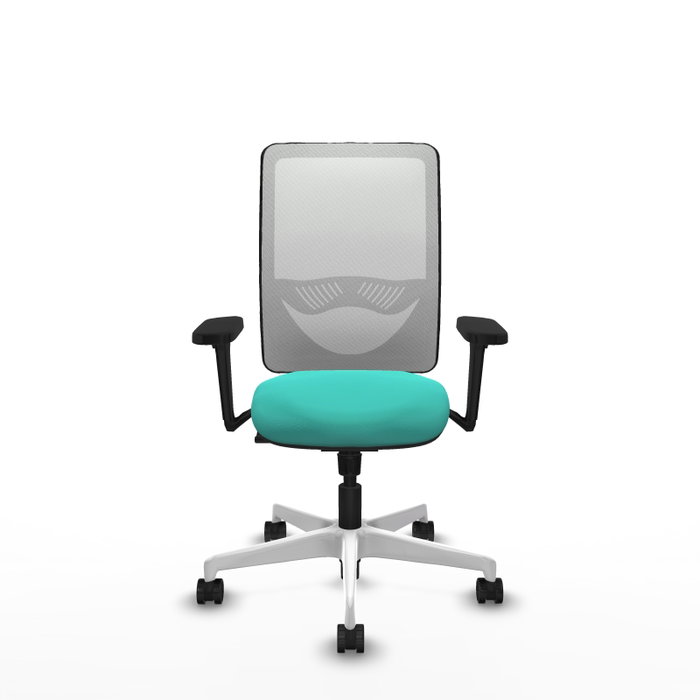 PIQUERAS Y CRESPO Silla de oficina Zulema Turquesa y Blanco PIQUERAS Y CRESPO Silla de oficina Zulema Turquesa y Blanco