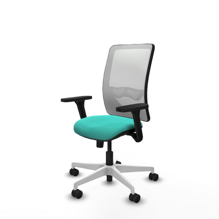 PIQUERAS Y CRESPO Silla de oficina Zulema Turquesa y Blanco PIQUERAS Y CRESPO Silla de oficina Zulema Turquesa y Blanco