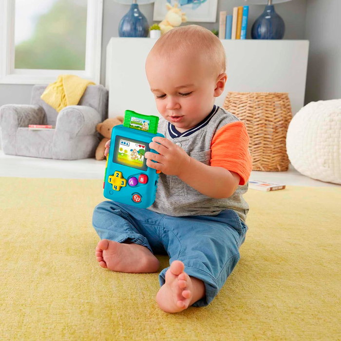 Fisher-Price Miniconsola Hbp23 de Aprendizaje Inglés con Música y Múltiples Idiomas para Niños