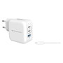 Conceptronic ALTHEA17W Cargador GaN de 67W con 3 Puertos y Cable USB-C