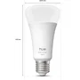 Philips Hue AABUO37028 Bombilla LED Conectada A67 E27 11.8W Luz Blanca Cálida 1000-2000K 1600 Lúmenes